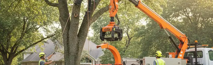 Tree service team in Wellesley, MA providing professional tree care and removal for homeowners