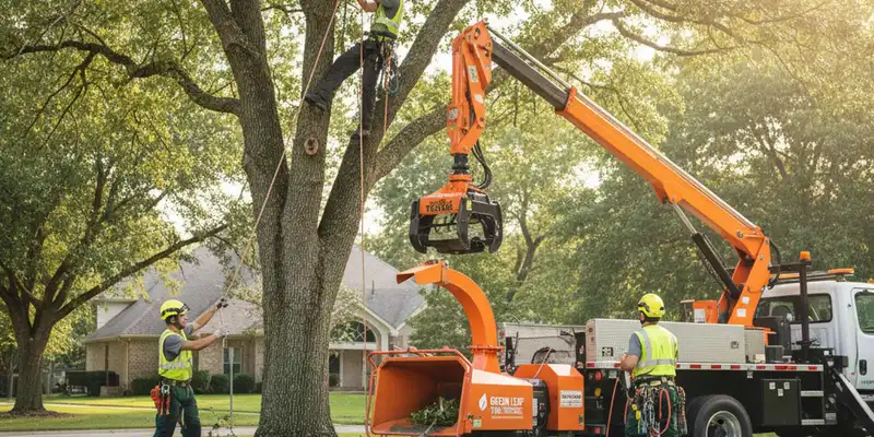 Tree service team in Wellesley, MA providing professional tree care and removal for homeowners