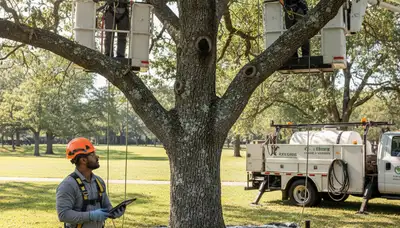 Arbor Tree Care treating diseased trees in Wellesley, MA for fungal damage and decline
