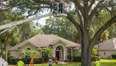 Tree service crew in Wellesley, MA providing professional tree care and removal services