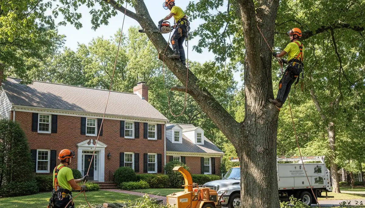 Tree service team providing professional tree care in Wellesley, MA