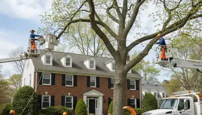 Tree service team in Wellesley, MA providing professional tree care and removal services