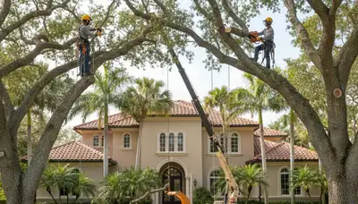 Tree service crew in Wellesley, MA providing professional tree care and removal services